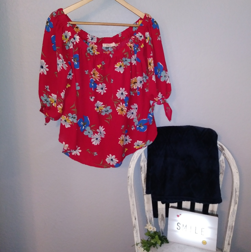 NWT-Lida off shoulder top-L/XL